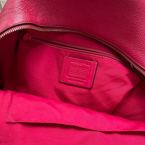 Coach Charlie Pebbled Leather Medium Backpack - Picture 6 of 16